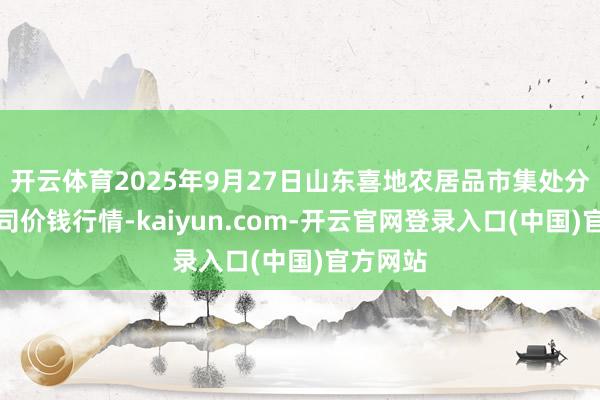开云体育2025年9月27日山东喜地农居品市集处分有限公司价钱行情-kaiyun.com-开云官网登录入口(中国)官方网站