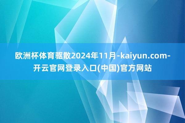 欧洲杯体育驱散2024年11月-kaiyun.com-开云官网登录入口(中国)官方网站