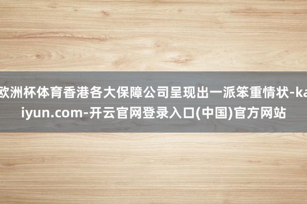 欧洲杯体育香港各大保障公司呈现出一派笨重情状-kaiyun.com-开云官网登录入口(中国)官方网站